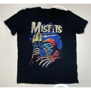 Misfits Candle Graphic T-shirt, Music Tour Unisex Short Sleeve Tee